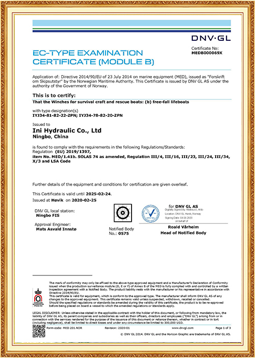 EC Type Certificate